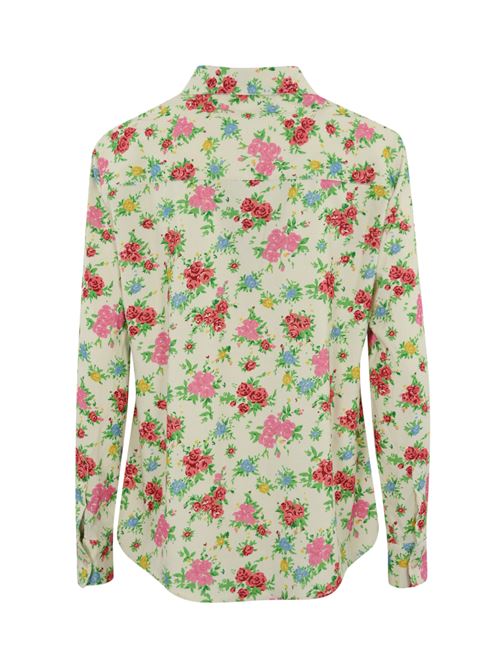 Camicia Deer Wild Flowers in velluto Mc2 Saint Barth | DEER00190G CODUROY WILD FLOWERS 10